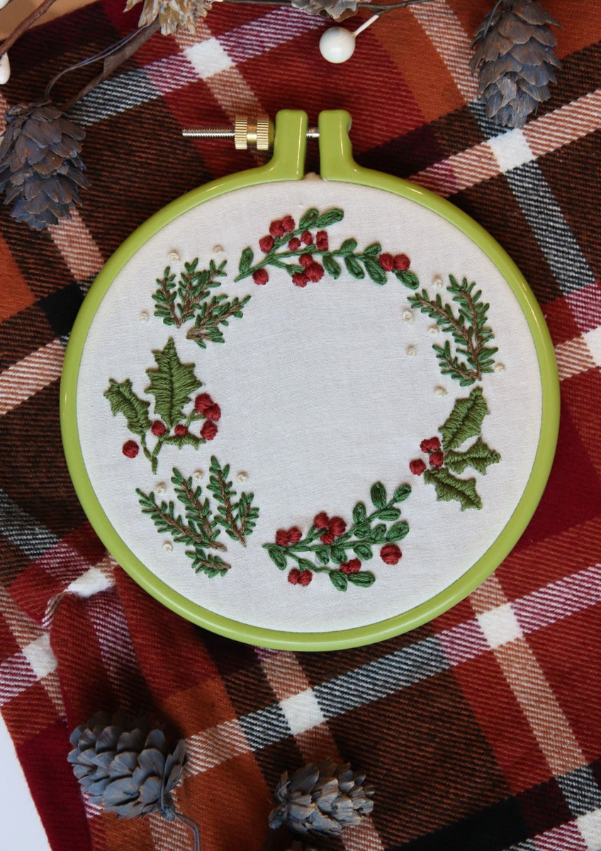 Holly Berry Embroidery – Wild Seeds Patterns